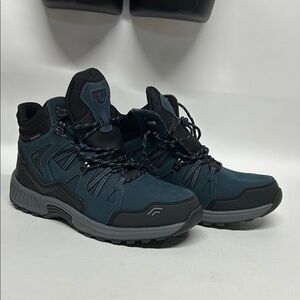 Woman’s Dakota, leather Black and Gray Hiking Boots 10.5 waterproof orthofeet